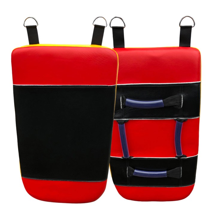Punch Pad Yellow Red Black Leather