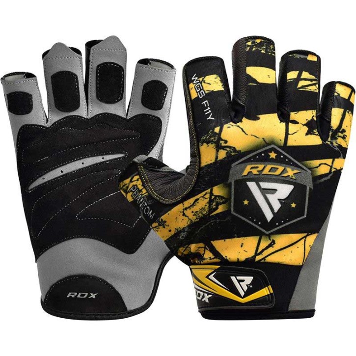 RDX Gym Handschuh Sublimation F11 Yellow