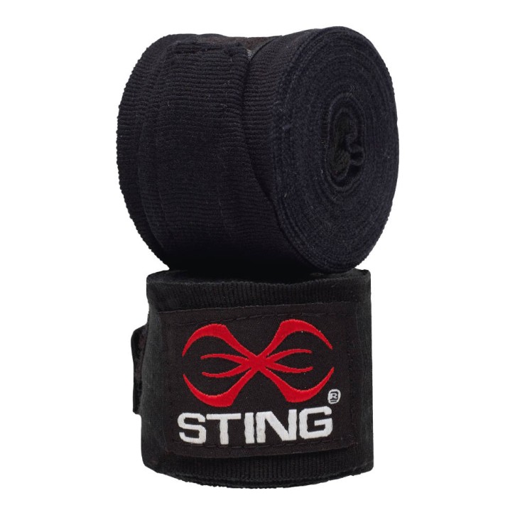Sting Boxing Wraps 450cm Black