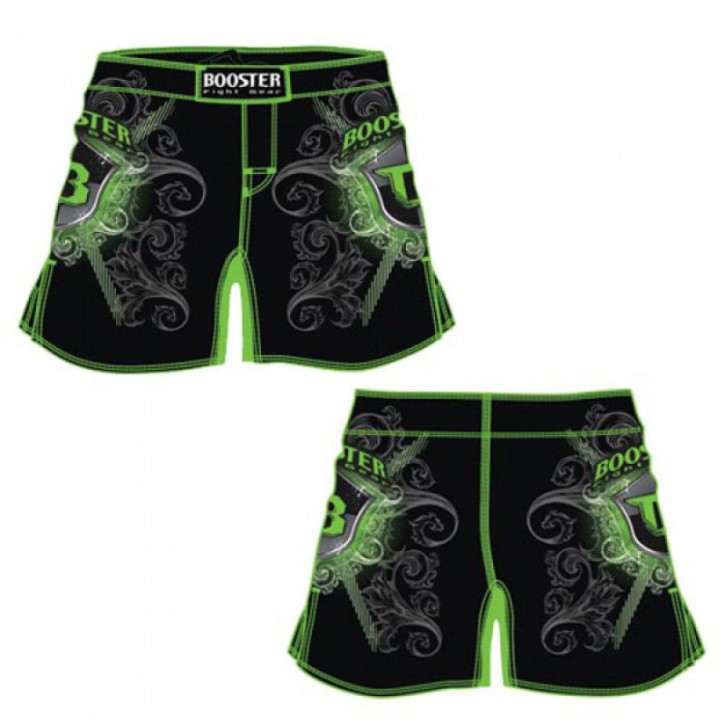 Sale Booster MMA Pro 15 Shield Green Fight Shorts