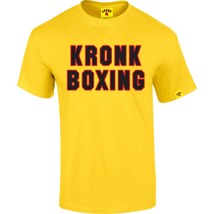 Abverkauf KRONK Boxing Classic T Shirt Yellow M L