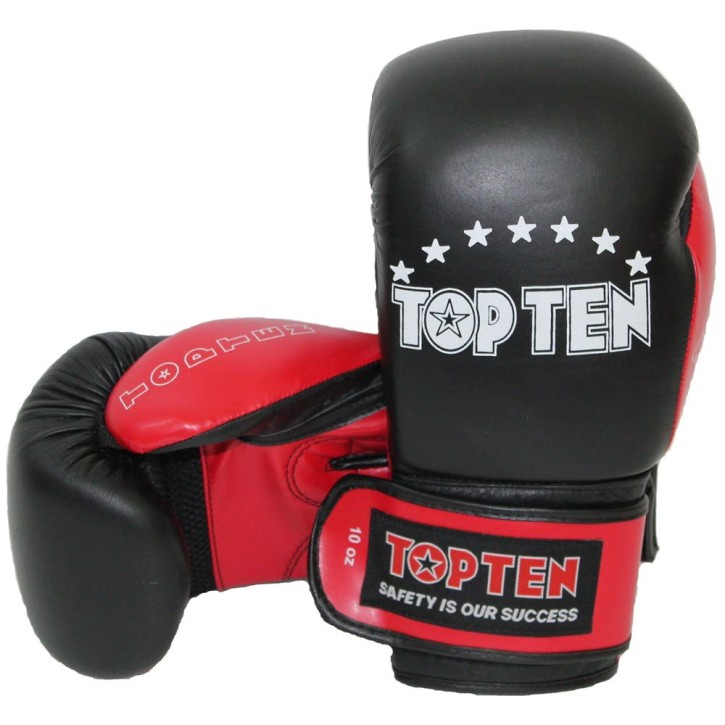 Top Ten Boxing Gloves Black Red