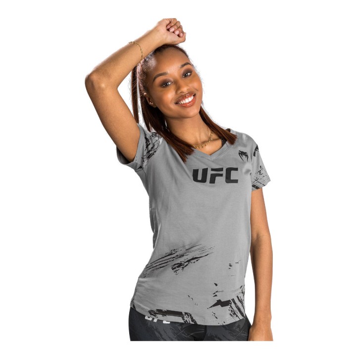 Venum UFC Auth. Fight Week 2.0 Frauen T-Shirt Grau