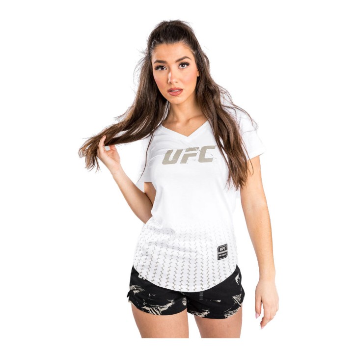 Venum UFC Auth. Fight Week 2.0 Frauen T-Shirt Weiss