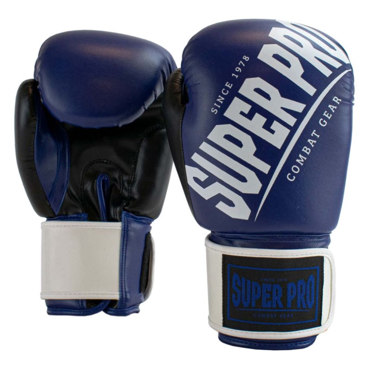 Super Pro Rebel Kids Kick Boxing Gloves Blue