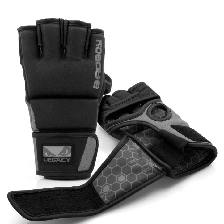 Abverkauf Bad Boy Legacy Prime MMA Gloves Black Grey