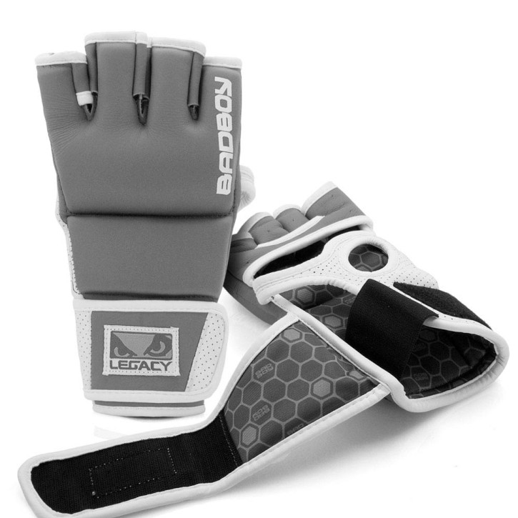 Bad Boy Legacy Prime MMA Gloves Grey White