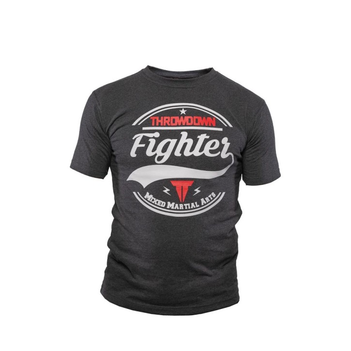 Abverkauf Throwdown Fighter T-Shirt Charcoal