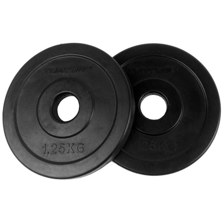 Tunturi rubber weight disc 1 25kg pair