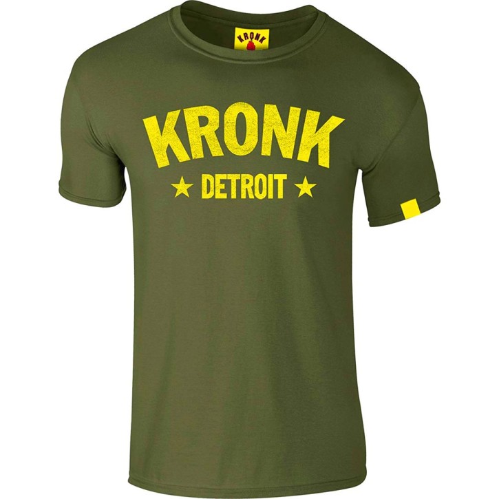 Kronk Detroit Stars Slimfit T-Shirt Military Green