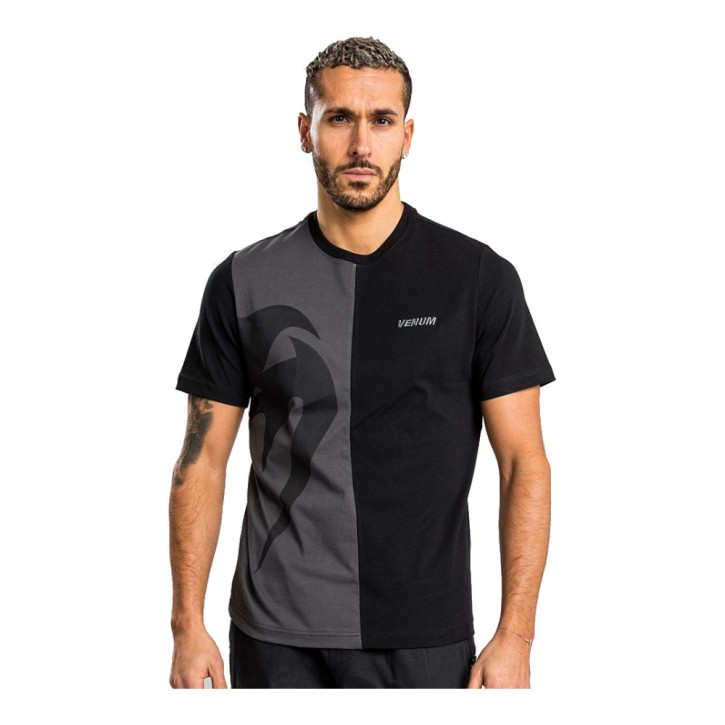 Venum Giant Split T-Shirt Schwarz Grau