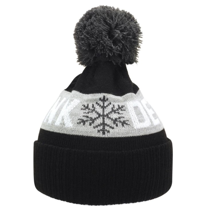 Kronk Detroit Snowflake Bobble Hat Black