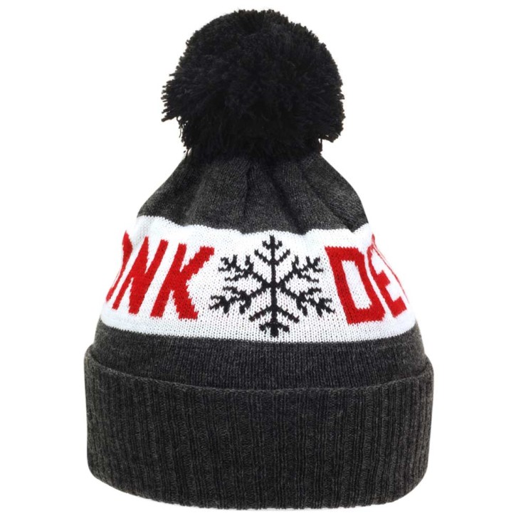 Kronk Detroit Snowflake Bobble Hat Charcoal