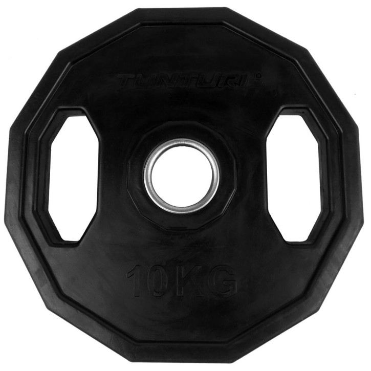 Tunturi Olympic rubber weight plate 10 0kg