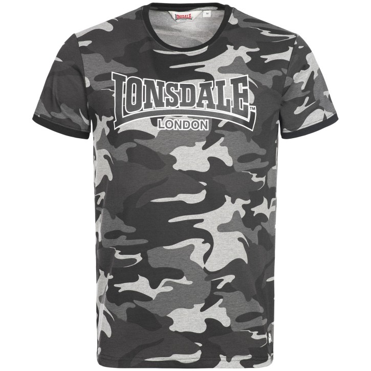 Lonsdale Men's COBBETT Camo Gray T-Shirt