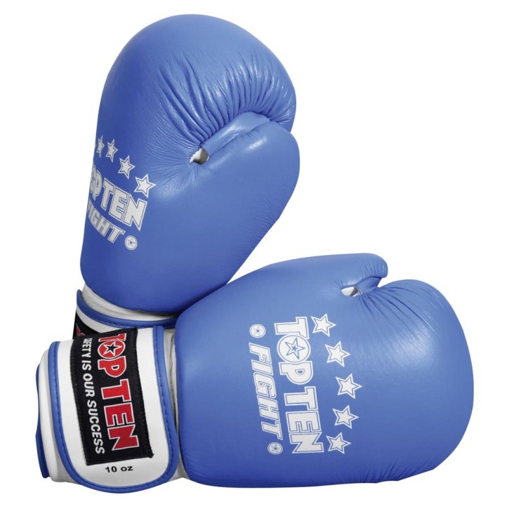 Top Ten Fight Boxing Gloves 10OZ Blue