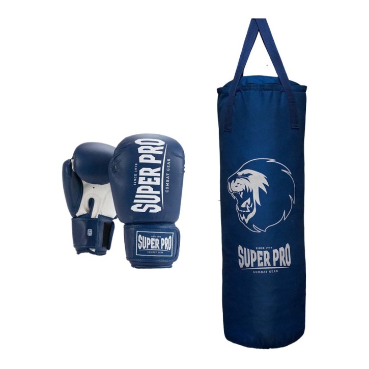 Super Pro Combat Gear Punching Bag Set Blue