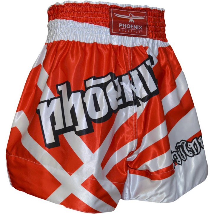 Phoenix Thai Shorts Fighter Red White