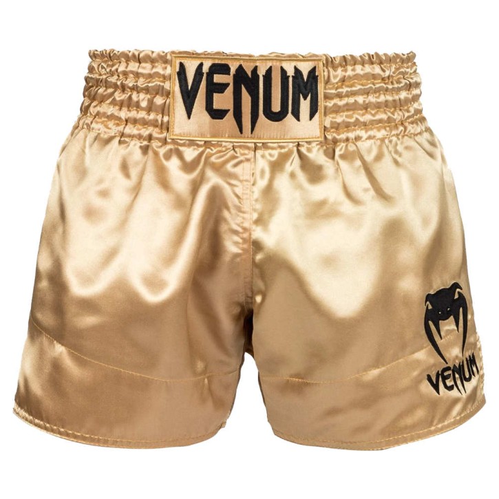 Venum Classic Muay Thai Shorts Gold Schwarz