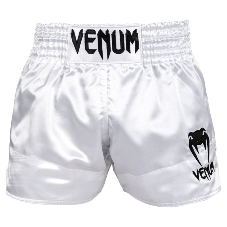 Venum Classic Muay Thai Shorts Weiss Schwarz