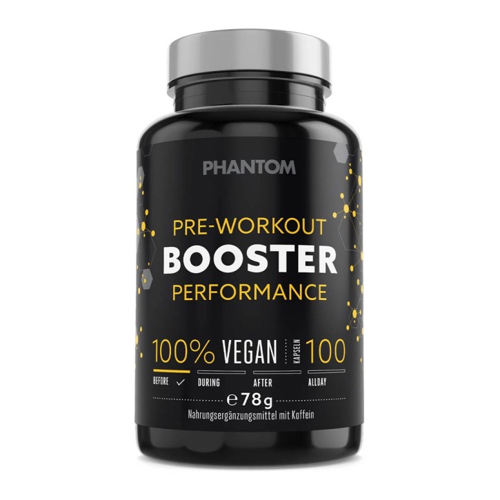 Phantom Pre Workout Booster Vegan 100 Capsules