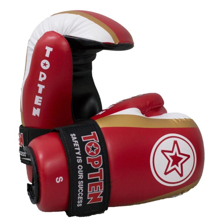 Top Ten Star Stripes Point Fighter Red Gold
