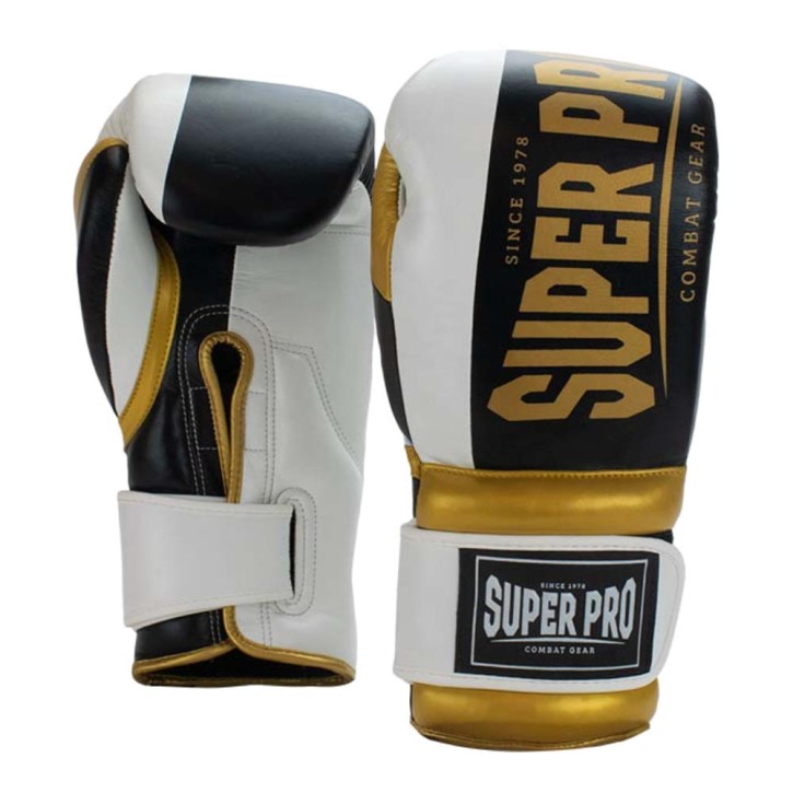 Super Pro Bruiser Kick Boxhandschuhe Schwarz Gold