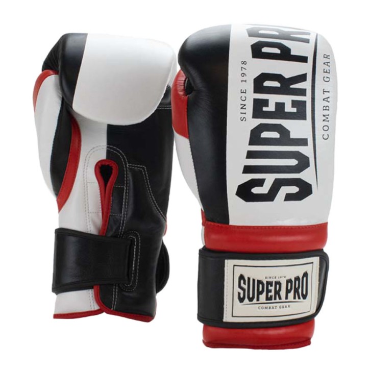 Super Pro Bruiser Kick Boxing Gloves Black Red