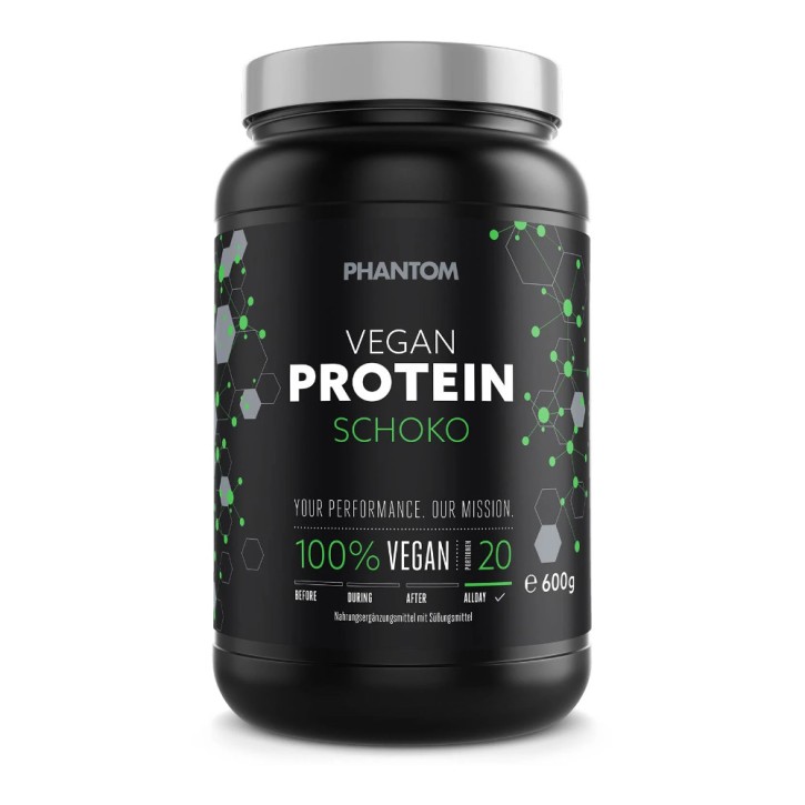 Phantom Vegan Protein 600g Schoko