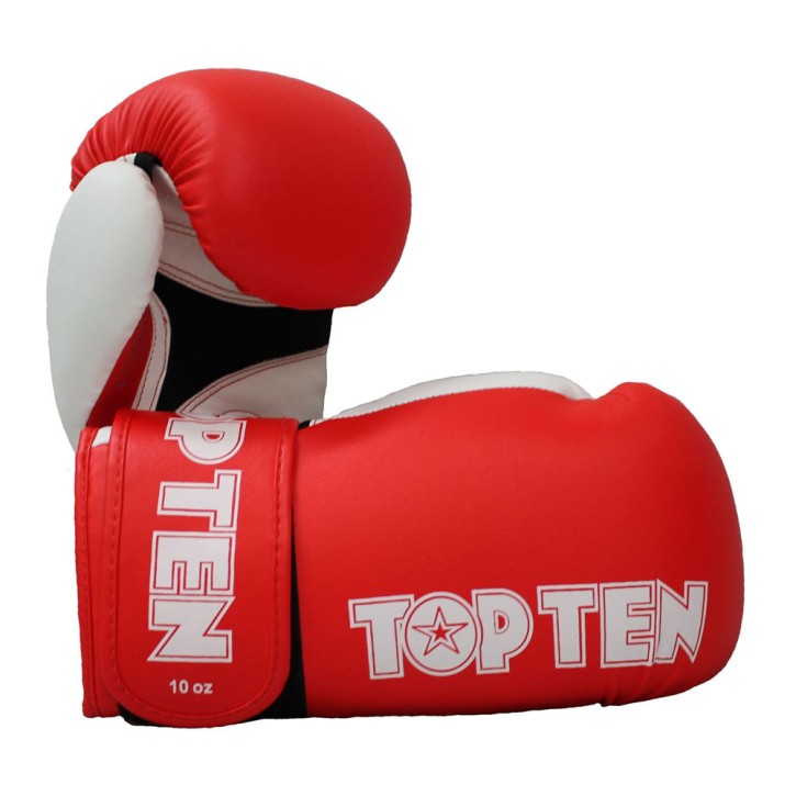 Top Ten XLP Boxing Gloves Red White