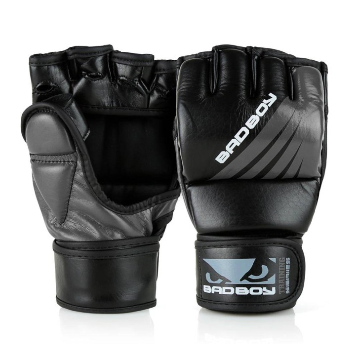 Bad Boy Training Series Impact MMA Gloves With Thumb Black Grey