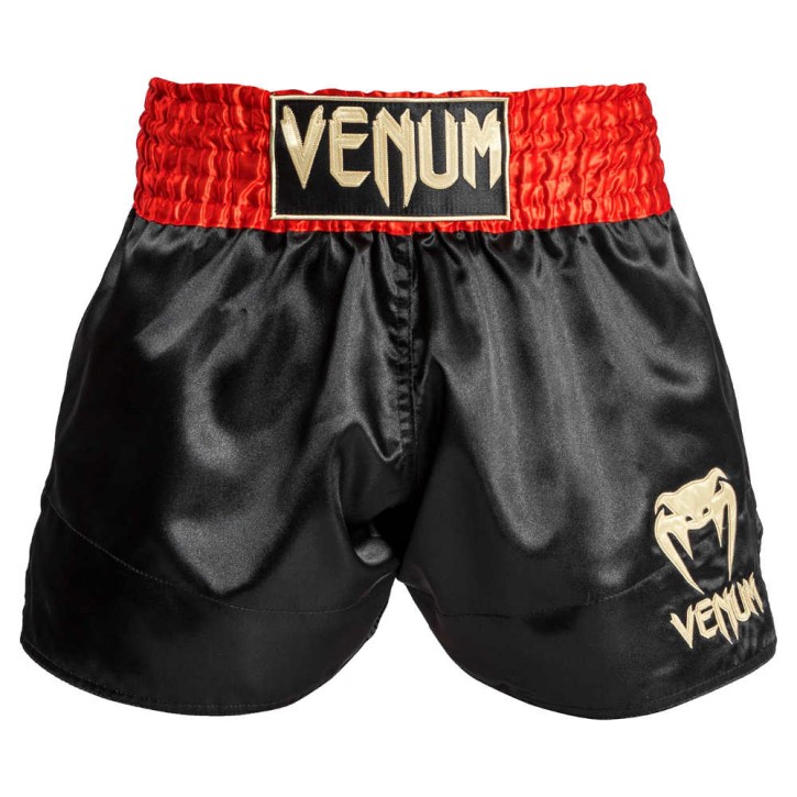 Venum Classic Muay Thai Shorts Rot Schwarz Gold