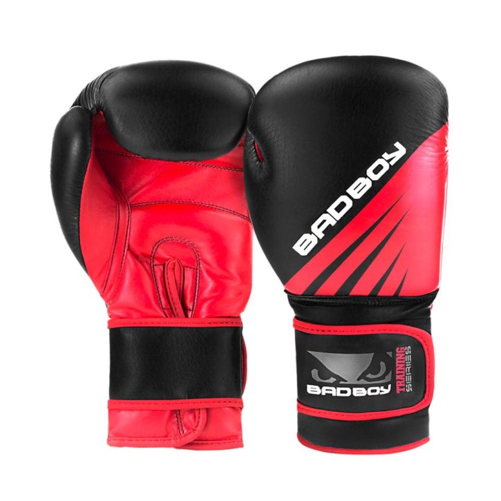 Bad Boy Training Series Impact Boxing Gloves Black Red
