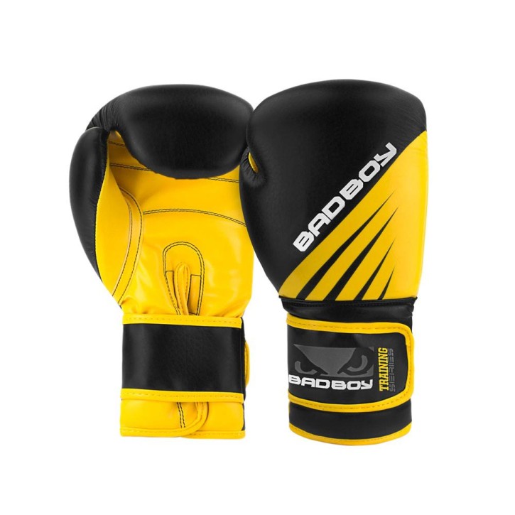 Bad Boy Training Series Impact Boxing Gloves Black Yellow
