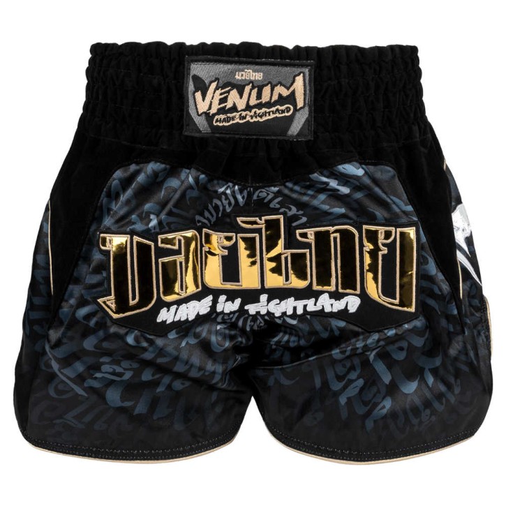Venum Attack Muay Thai Shorts Schwarz Grau