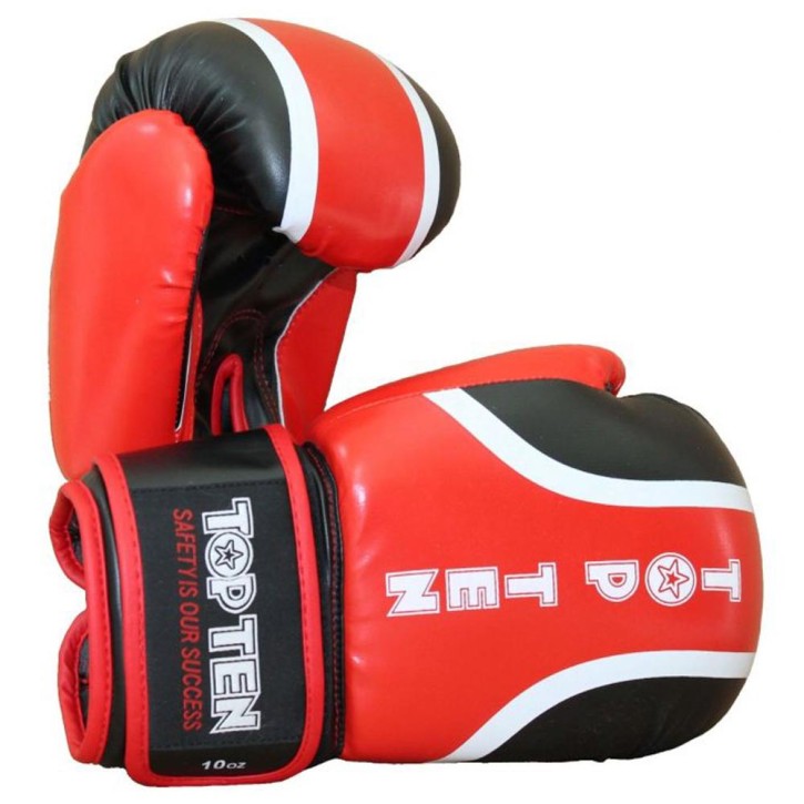 Top ten rally boxing gloves Red Black