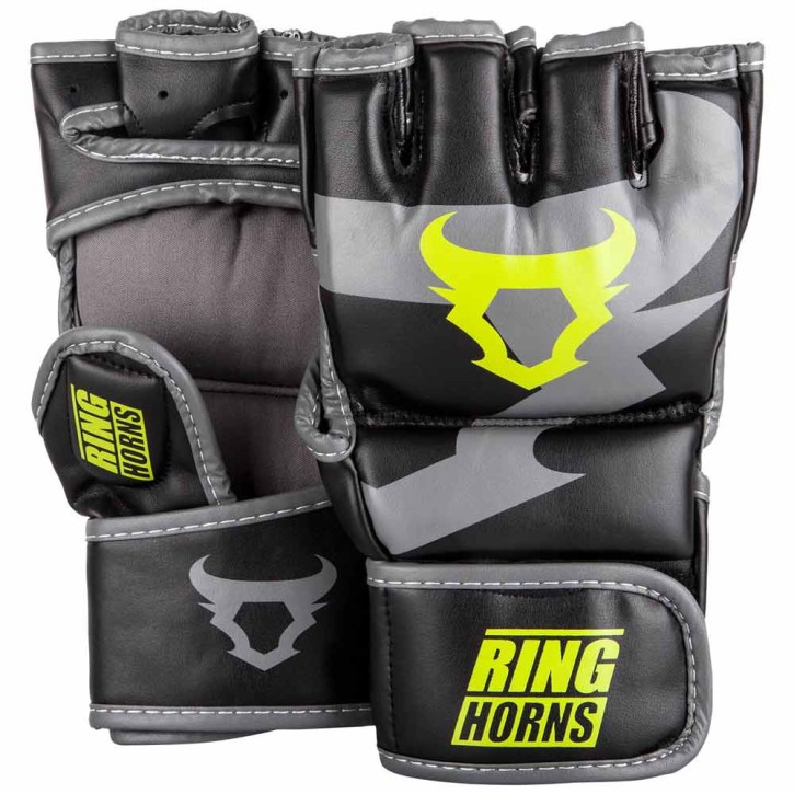 Ringhorns Charger MMA Gloves Black Neo Yellow