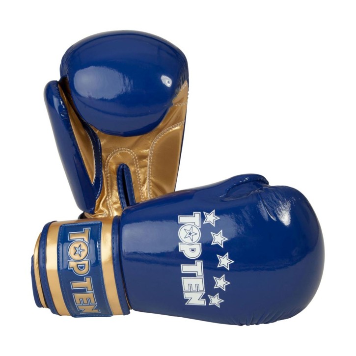 Top Ten Champion Boxing Gloves Blue Gold