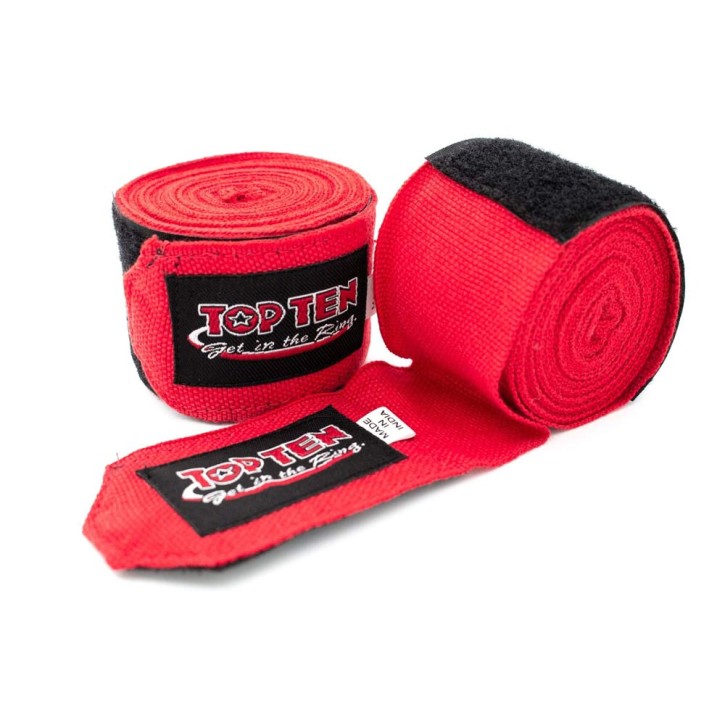 Top Ten Boxing Bandage Elastic Red 2.5m