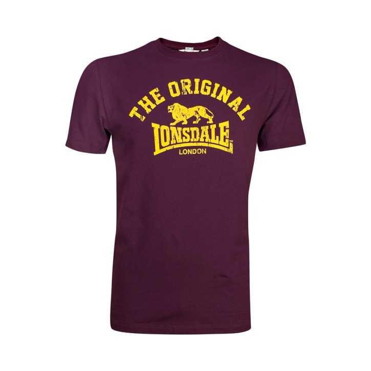 Lonsdale Original Herren T-Shirt Vintage Oxblood