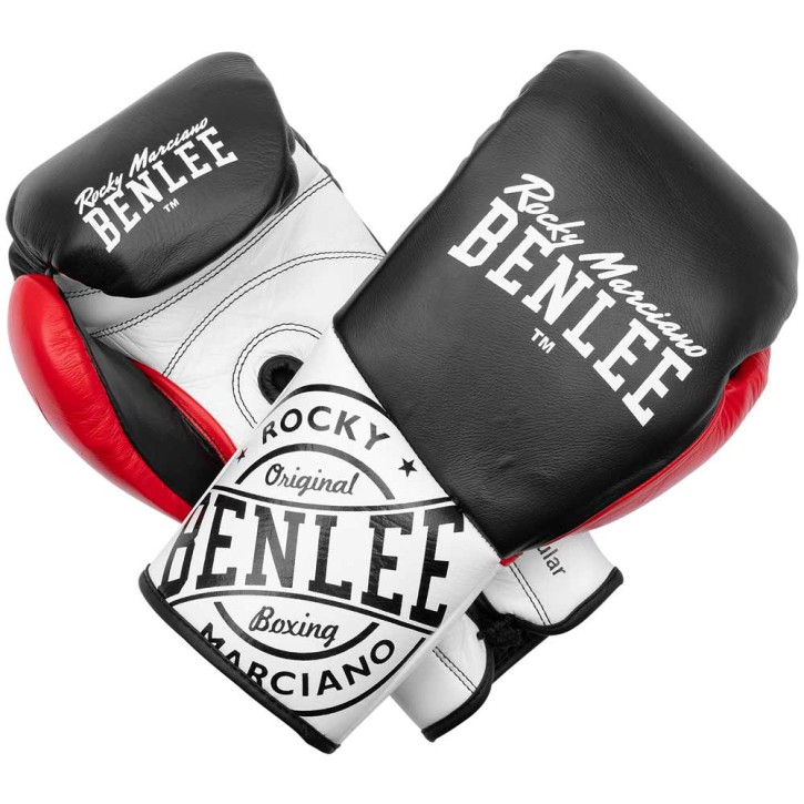 Benlee Cyclone Boxhandschuhe 10oz R Leder Black Red White