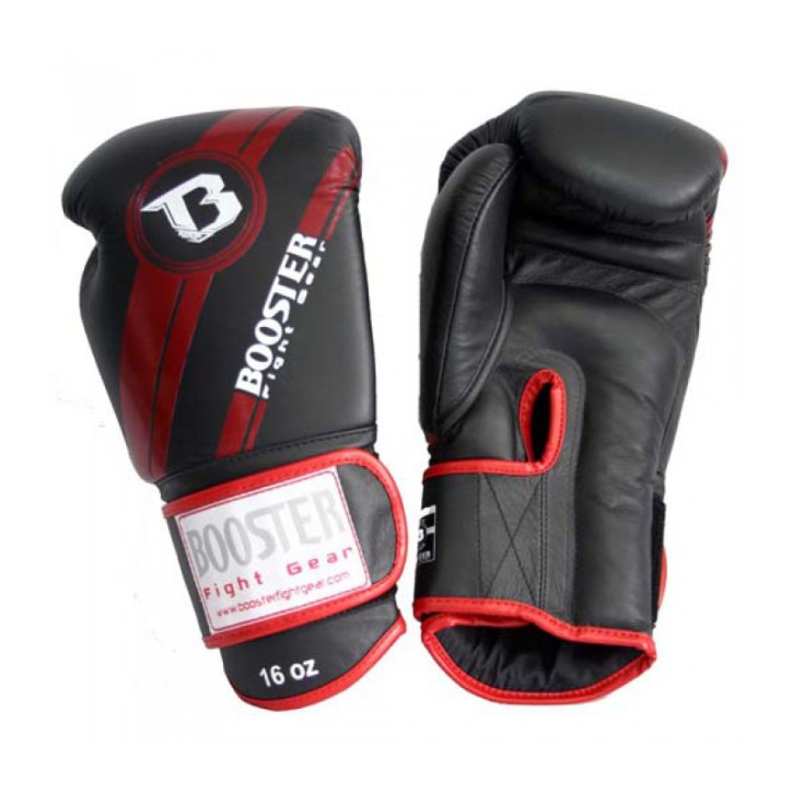 Booster boxing gloves BGL 1 V3 Black Red Foil Leather