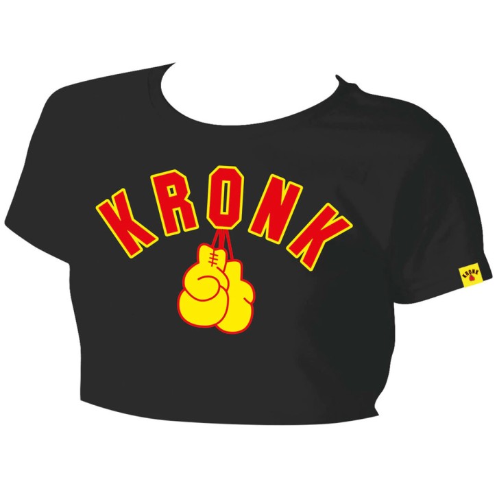 Kronk Gloves Cropped Women T-Shirt Black
