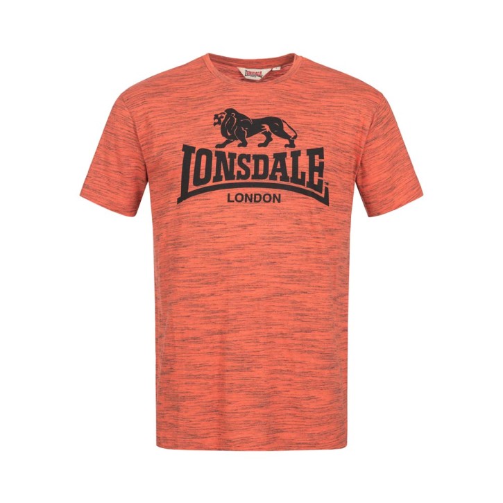 Lonsdale Gargrave Men's Marl Orange T-Shirt