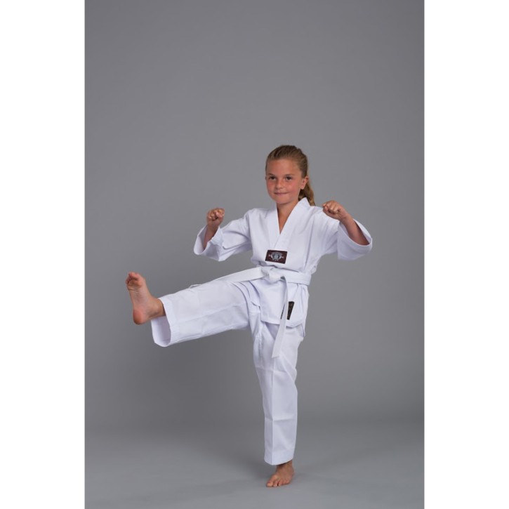 Phoenix Taekwondo Anzug BASIC Edition White Kids Rückendruck