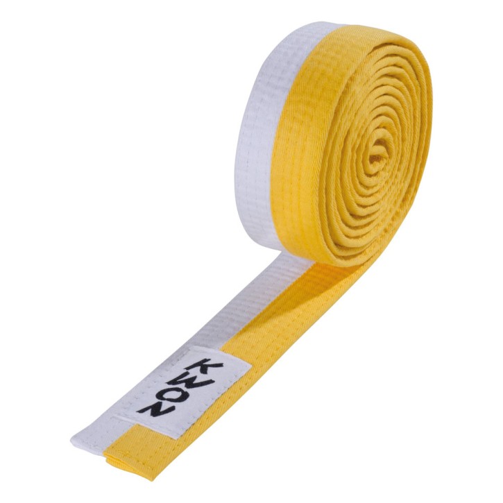 Kwon Budo Belt 4cm Yellow White