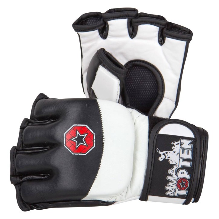Top Ten Freefight Ultimate Fight Gloves Black White