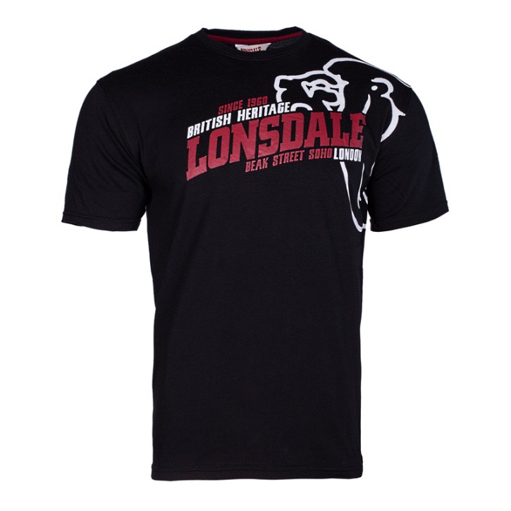 Lonsdale Walkley Herren T-Shirt Black