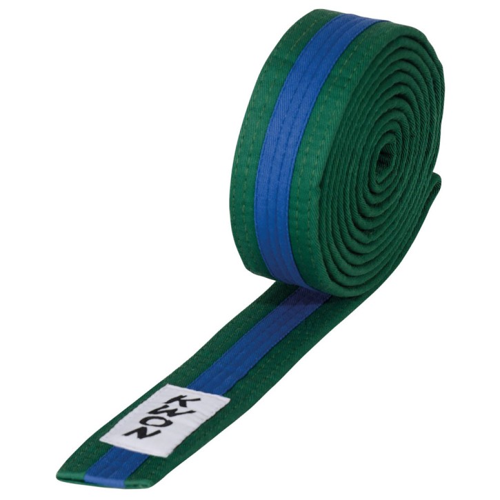 Kwon Budogürtel 4cm Green Blue Green