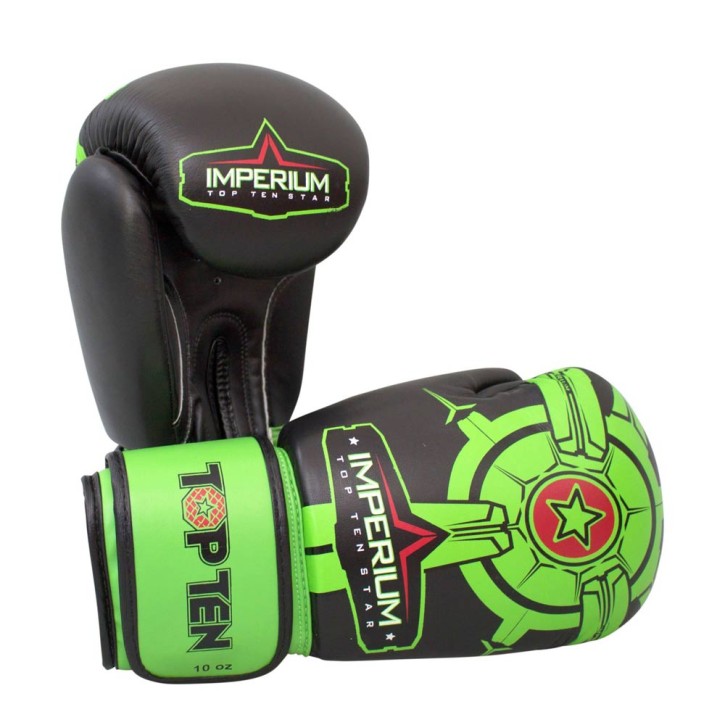 Top Ten Imperium Boxing Gloves Black Green